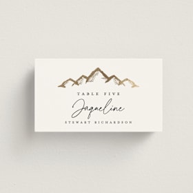 Foil-Pressed Place Cards