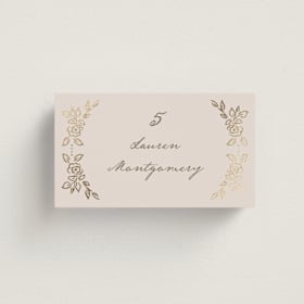 Foil-Pressed Place Cards