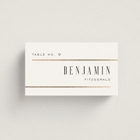 Foil-Pressed Place Cards