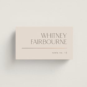 Foil-Pressed Place Cards
