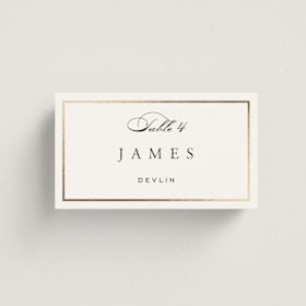 Foil-Pressed Place Cards