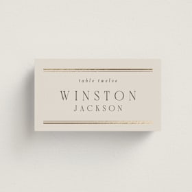 Foil-Pressed Place Cards