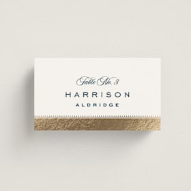 Foil-Pressed Place Cards