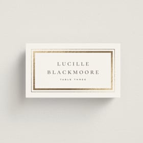 Foil-Pressed Place Cards