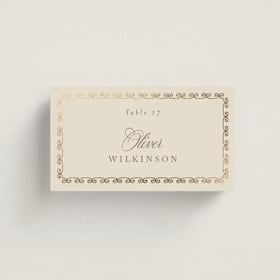 Foil-Pressed Place Cards