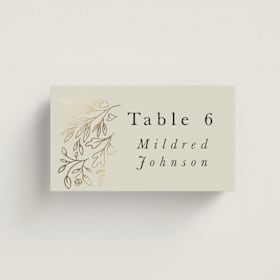 Foil-Pressed Place Cards