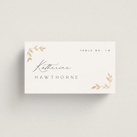 Foil-Pressed Place Cards