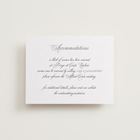 Letterpress Direction Cards