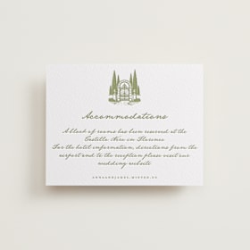 Letterpress Direction Cards