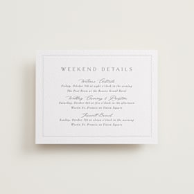 Letterpress Direction Cards