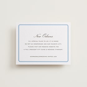 Letterpress Direction Cards