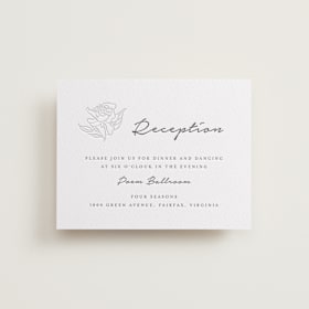 Letterpress Reception Cards