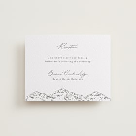 Letterpress Reception Cards