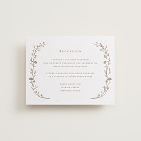 Letterpress Reception Cards