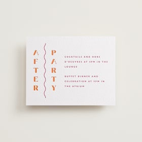 Letterpress Reception Cards