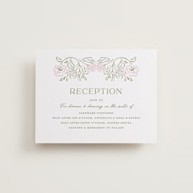 Letterpress Reception Cards