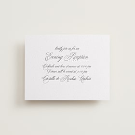 Letterpress Reception Cards