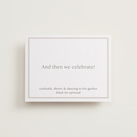 Letterpress Reception Cards