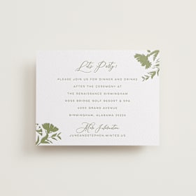 Letterpress Reception Cards