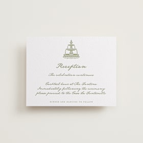 Letterpress Reception Cards