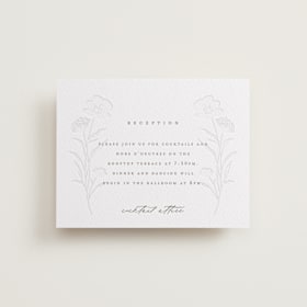 Letterpress Reception Cards