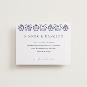 Letterpress Reception Cards