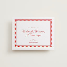 Letterpress Reception Cards