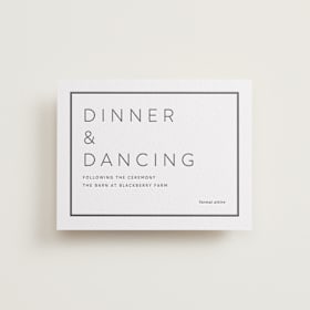 Letterpress Reception Cards