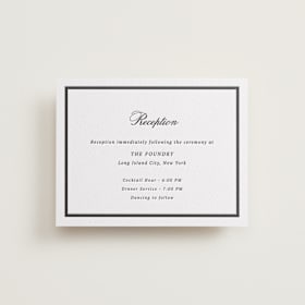 Letterpress Reception Cards
