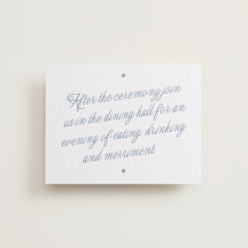 Letterpress Reception Cards