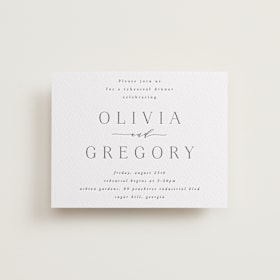 Letterpress Rehearsal Dinner Cards