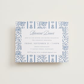 Letterpress Rehearsal Dinner Cards