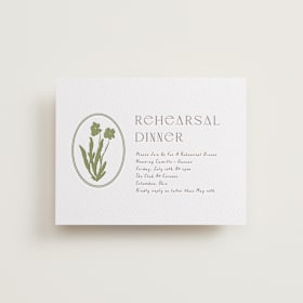 Letterpress Rehearsal Dinner Cards