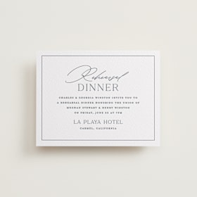 Letterpress Rehearsal Dinner Cards