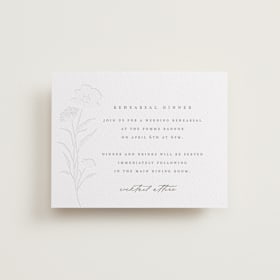 Letterpress Rehearsal Dinner Cards