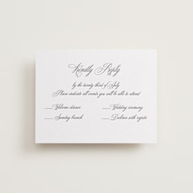 Letterpress Multi-Event RSVP Cards
