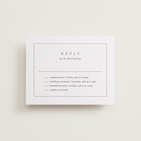 Letterpress Multi-Event RSVP Cards