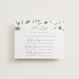Letterpress Multi-Event RSVP Cards