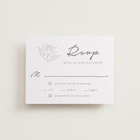 Letterpress RSVP Cards