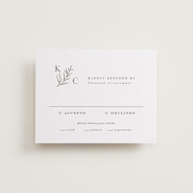 Letterpress RSVP Cards