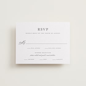 Letterpress RSVP Cards
