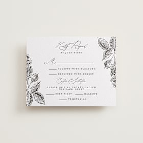 Letterpress RSVP Cards