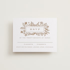 Letterpress RSVP Cards