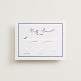 Letterpress RSVP Cards