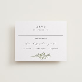 Letterpress RSVP Cards