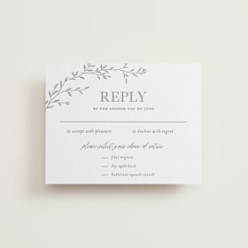 Letterpress RSVP Cards