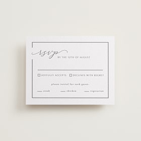 Letterpress RSVP Cards
