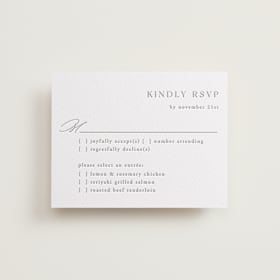 Letterpress RSVP Cards