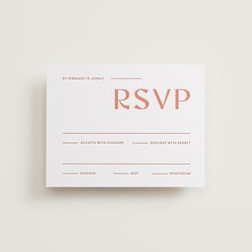 Letterpress RSVP Cards