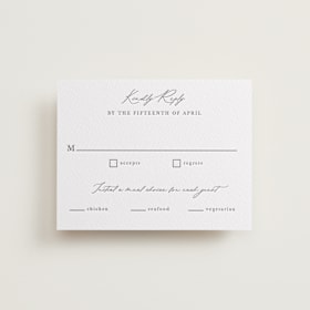 Letterpress RSVP Cards